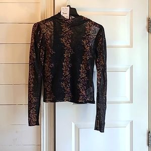 Free People Sheer long sleeve top combo